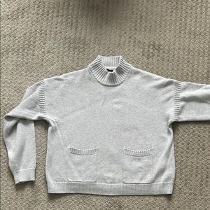 J Crew mock neck cashmere blend sweater